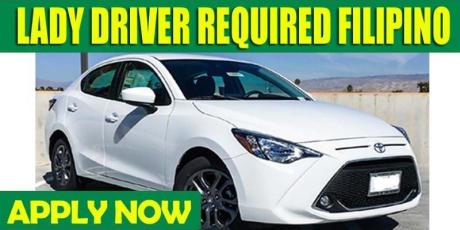 LADY DRIVER REQUIRED FILIPINO