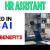 Human Resources Assistant Required in Dubai