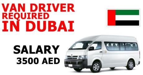 VAN DRIVER REQUIRED IN DUBAI