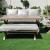 Sofa set aluminium beige outdoor furniture garden
