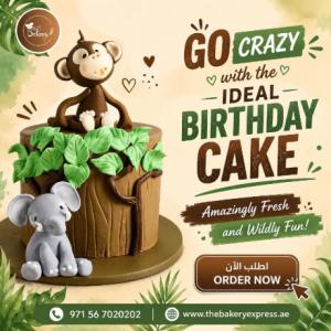 Adorable Safari Animal Cake for an Unforgettable Birthday