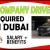 Company Driver Required in Dubai