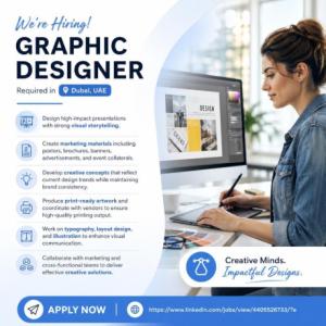 Graphic Designer Required in Dubai