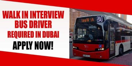 WALK IN INTERVIEW BUS DRIVER REQUIRED IN DUBAI