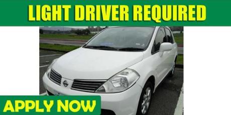 LIGHT DRIVER REQUIRED