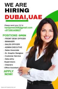 Hirings staffs for different positions