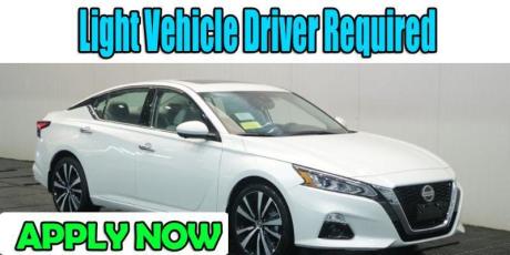 Light Vehicle Driver Required