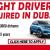LIGHT DRIVER REQUIRED IN DUBAI