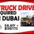 TRUCK DRIVER REQUIRED IN DUBAI