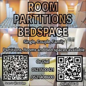 Room Partitions Bedspace Available for near Alrigga Metro