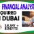 Financial Analyst Required in Dubai