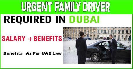 Urgent Family Driver Required in Dubai