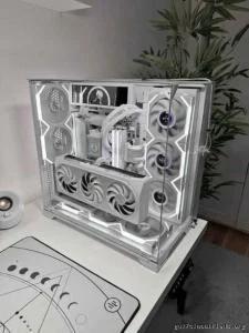 All white gaming pc build RTX 4090 64gb ram i9-14900KS