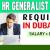 HR Generalist Required in Dubai