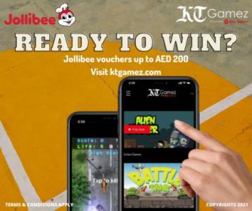 KT Gamez- Win Jollibee Vouchers up to AED 200