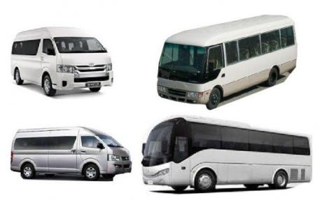 Minivan with drivers on rent Sharjah, Dubai