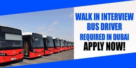 WALK IN INTERVIEW BUS DRIVER REQUIRED IN DUBAI