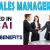 Sales Manager Required in Dubai