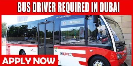 BUS DRIVER REQUIRED IN DUBAI