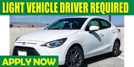 LIGHT VEHICLE DRIVER REQUIRED