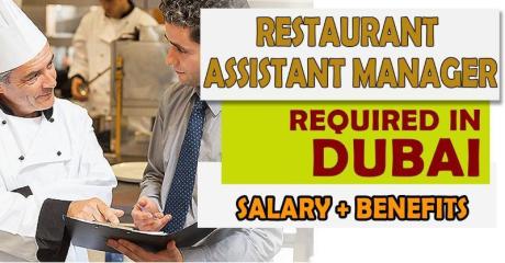 Restaurant Assistant Manager Required in Dubai