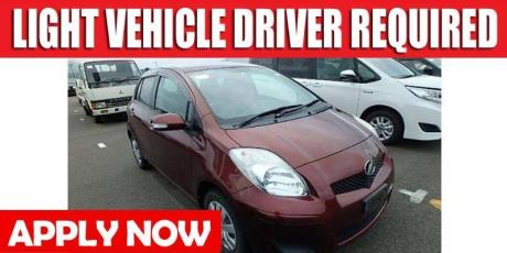 LIGHT VEHICLE DRIVER REQUIRED