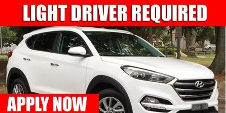 LIGHT DRIVER REQUIRED