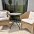 Outdoor seats and table