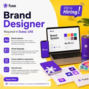 Brand Designer Required in Dubai
