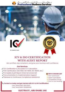ICV AND ISO CERTIFICATION WITH AUDIT REPORT!