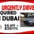 URGENTLY DRIVER REQUIRED IN DUBAI