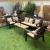 Outdoor sofa set lounge 5 seat 3+1+1