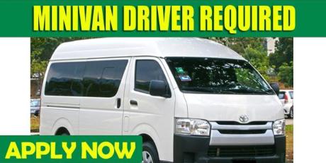 MINIVAN DRIVER REQUIRED