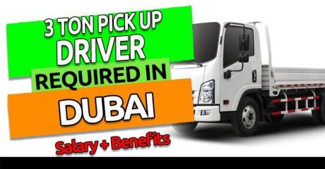 3 TON PICK UP DRIVER REQUIRED IN DUBAi