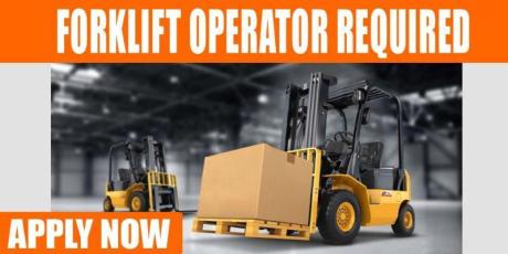 FORKLIFT OPERATOR REQUIRED