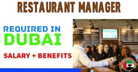 Restaurant Manager Required in Dubai
