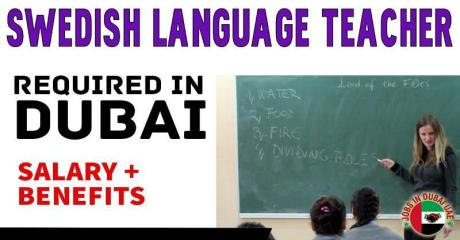 Swedish Language Teacher Required in Dubai