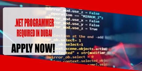 .NET PROGRAMMER REQUIRED IN DUBAI