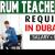 Drum Teacher Required in Dubai
