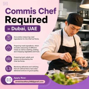 Commis Chef Required in Dubai