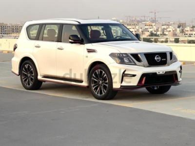 نيسان باترول بلاتنيوم محرك كبير فول 2015 محول كامل الئ نيسمو اصلي بدون حوادث ولاصبغ