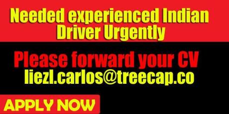 Needed experienced Indian driver