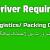 Driver Required for a Logistics/ Packing Company