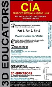 CERTIFIED INTERNAL AUDITOR - CIA