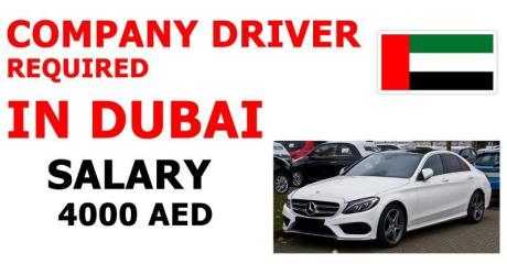 COMPANY DRIVER REQUIRED IN DUBAI