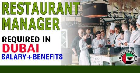 Restaurant Manager Required in Dubai