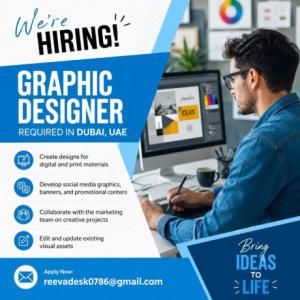 Graphic Designer Required in Dubai