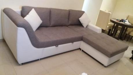 3 SEATER L SHAPE SOFA WITH CUM BED IN LOW PRICE 2299 AED