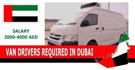 VAN DRIVERS REQUIRED IN DUBAI