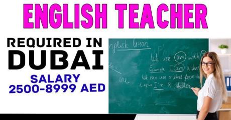 English Teacher-Native English Speaker Required in Dubai